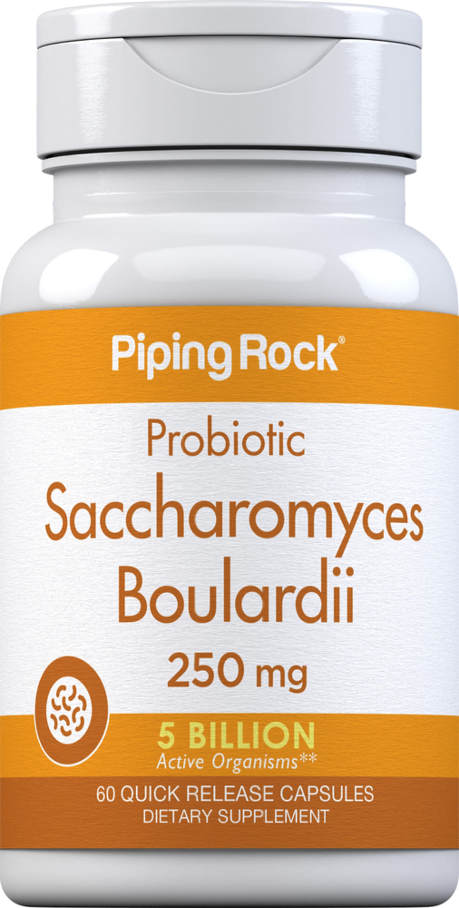 NOW Supplements, Saccharomyces Boulardii, 5 Billion CFU Probiotic, 60 Veg  Capsules