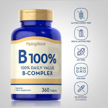 B-100% Daily Value Complex, 360 Vegetarian Tablets