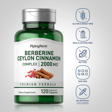Berberine Ceylon Cinnamon Complex, 2000 mg, 120 Vegetarian Capsules