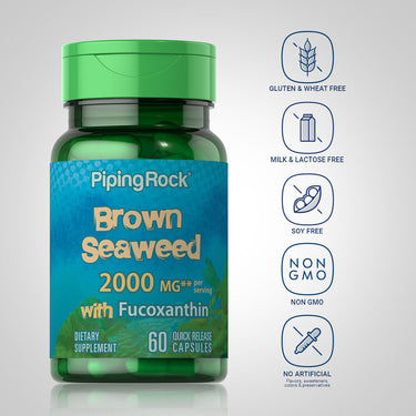 Brown Seaweed Plus (Wakame), 2000 mg (per serving), 60 Quick Release Capsules