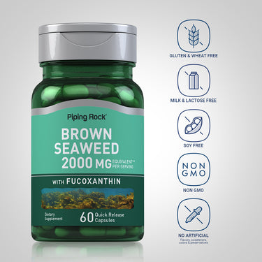 Brown Seaweed Plus (Wakame), 2000 mg (per serving), 60 Quick Release Capsules