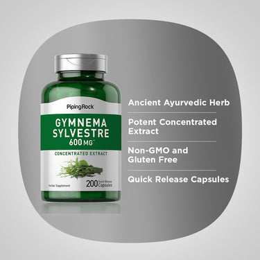 Gymnema Sylvestre, 600 mg, 200 Quick Release Capsules