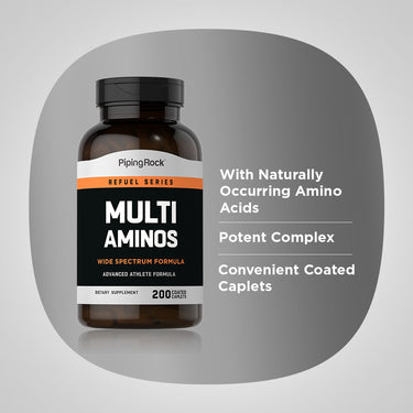 Multi Aminos, 200 Coated Caplets