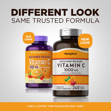 Vitamin C 1000 mg with Rosehips Timed Release, 240 Coated Caplets
