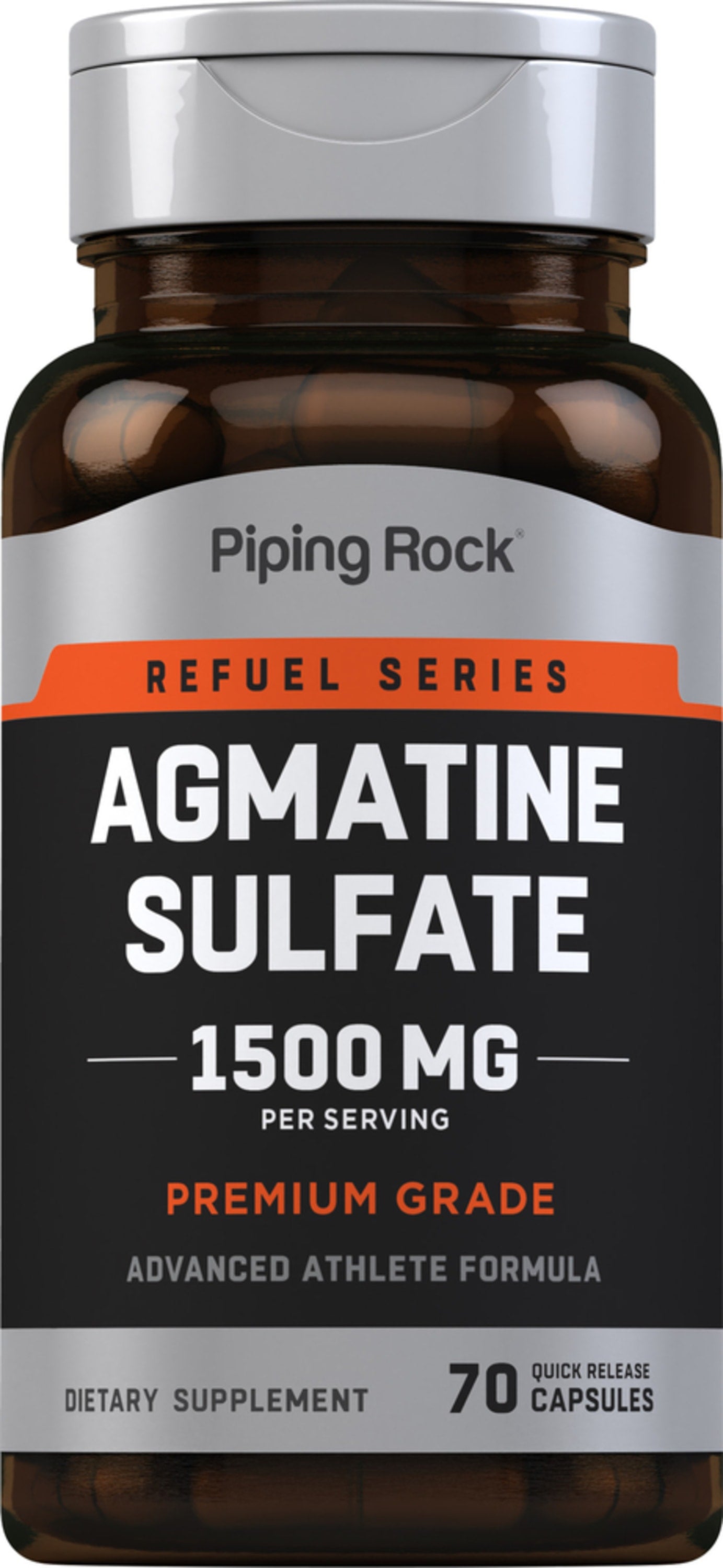 Agmatine Sulfate, 1500 mg (per serving), 70 Quick Release Capsules