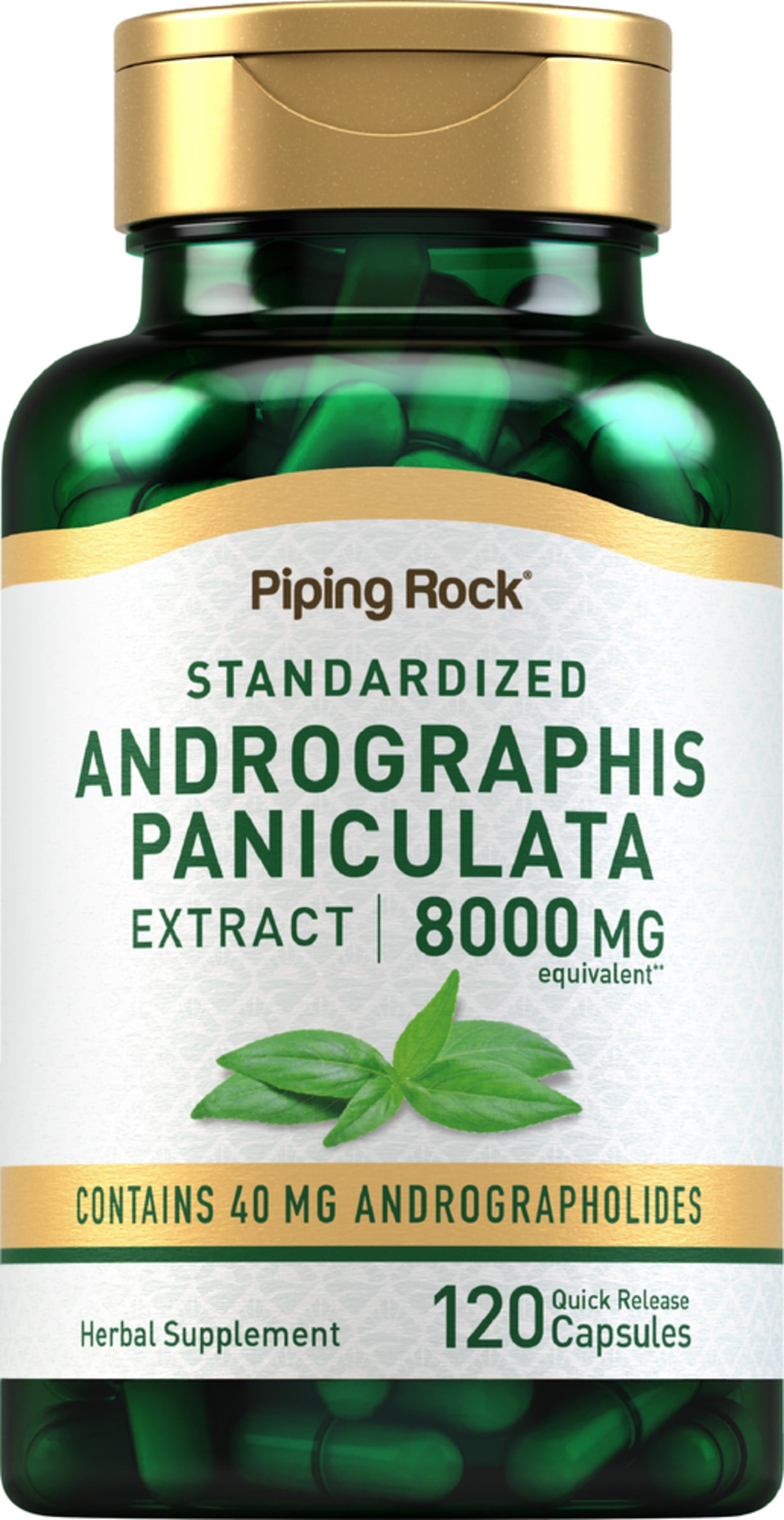 Andrographis Paniculata Extract, 8000 mg, 120 Quick Release Capsules