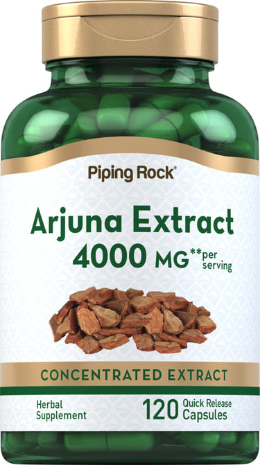 Arjuna Standardized Extract, 4000 mg (per serving), 120 Quick Release Capsules