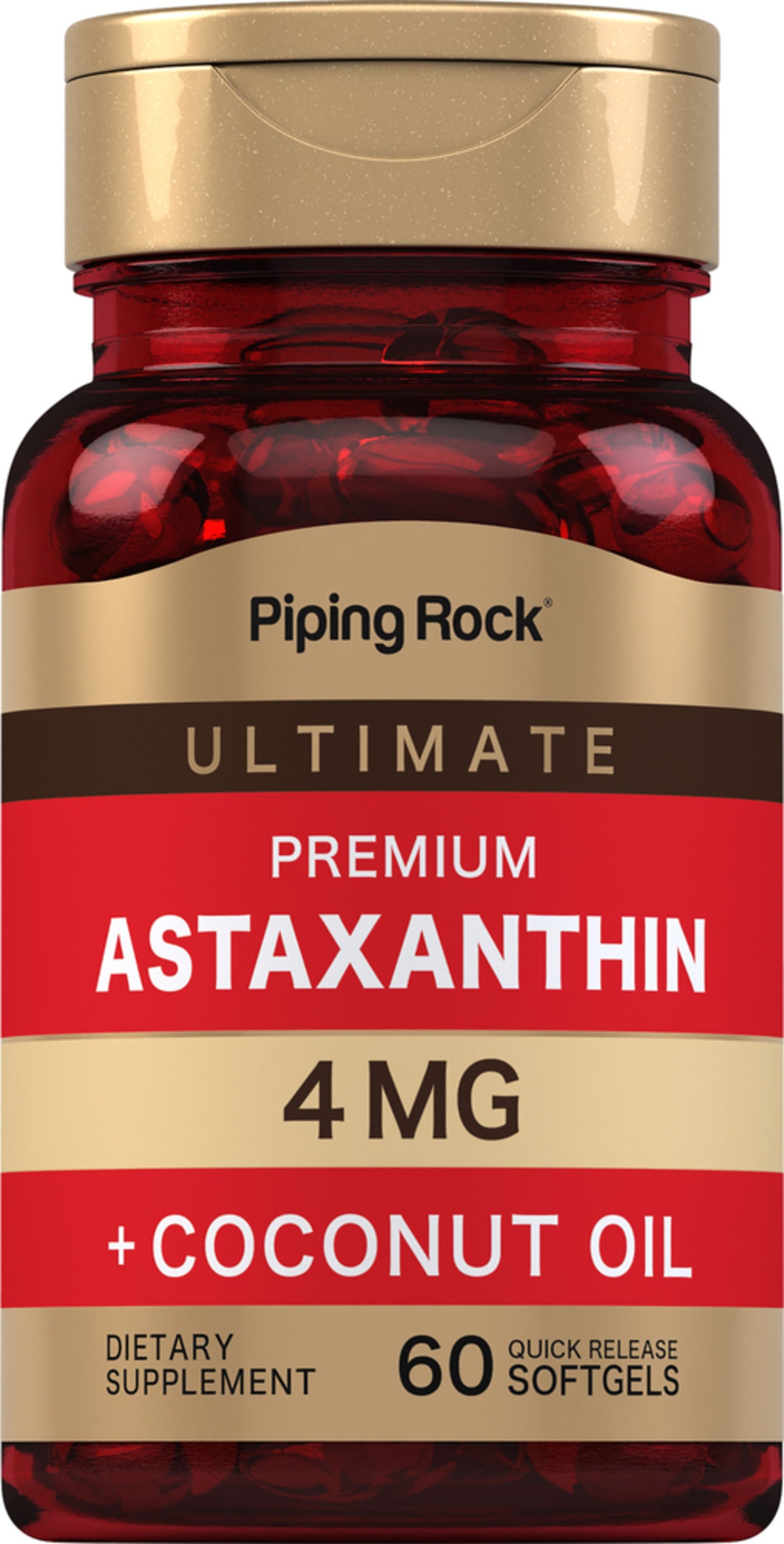 Astaxanthin, 4 mg, 60 Quick Release Softgels