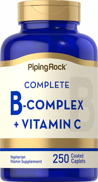 B-Complex plus Vitamin C, 250 Coated Caplets