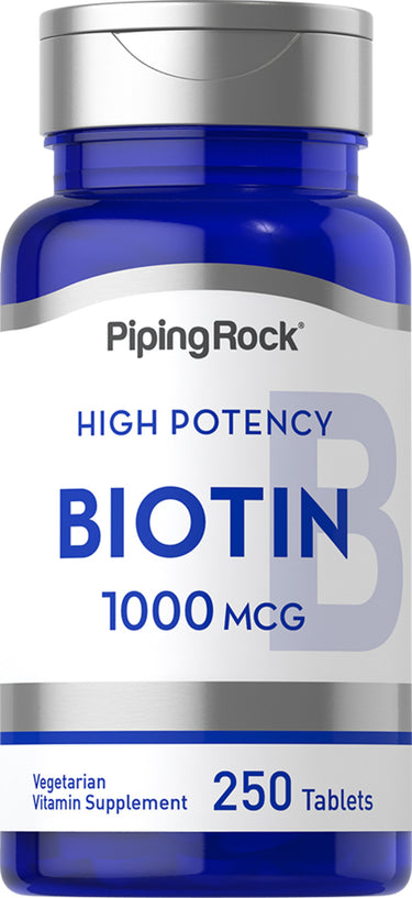 Biotin, 1000 mcg, 250 Tablets