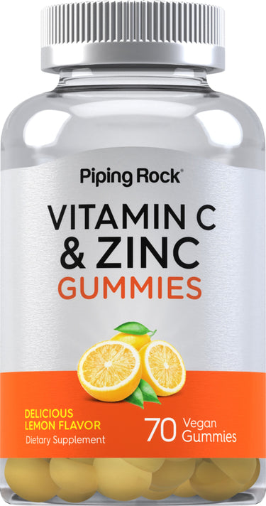 C + Zinc Immune Support Gummies (Delicious Lemon), 70 Vegan Gummies