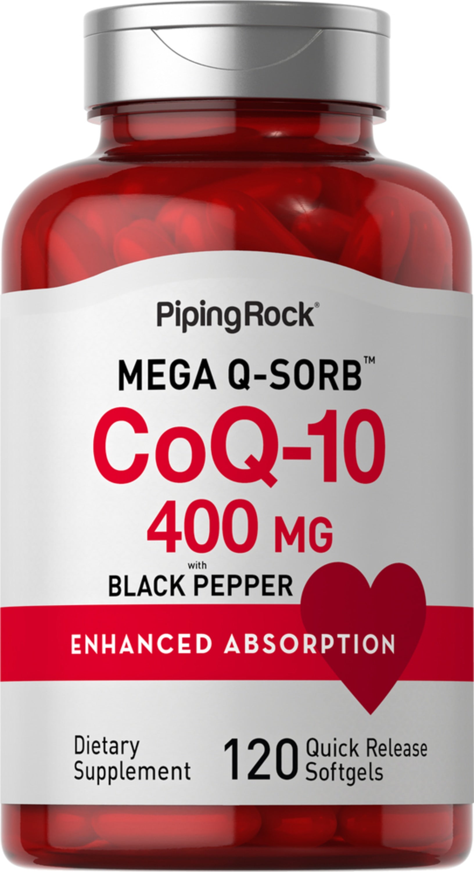 CoQ10, 400 mg, 120 Quick Release Softgels