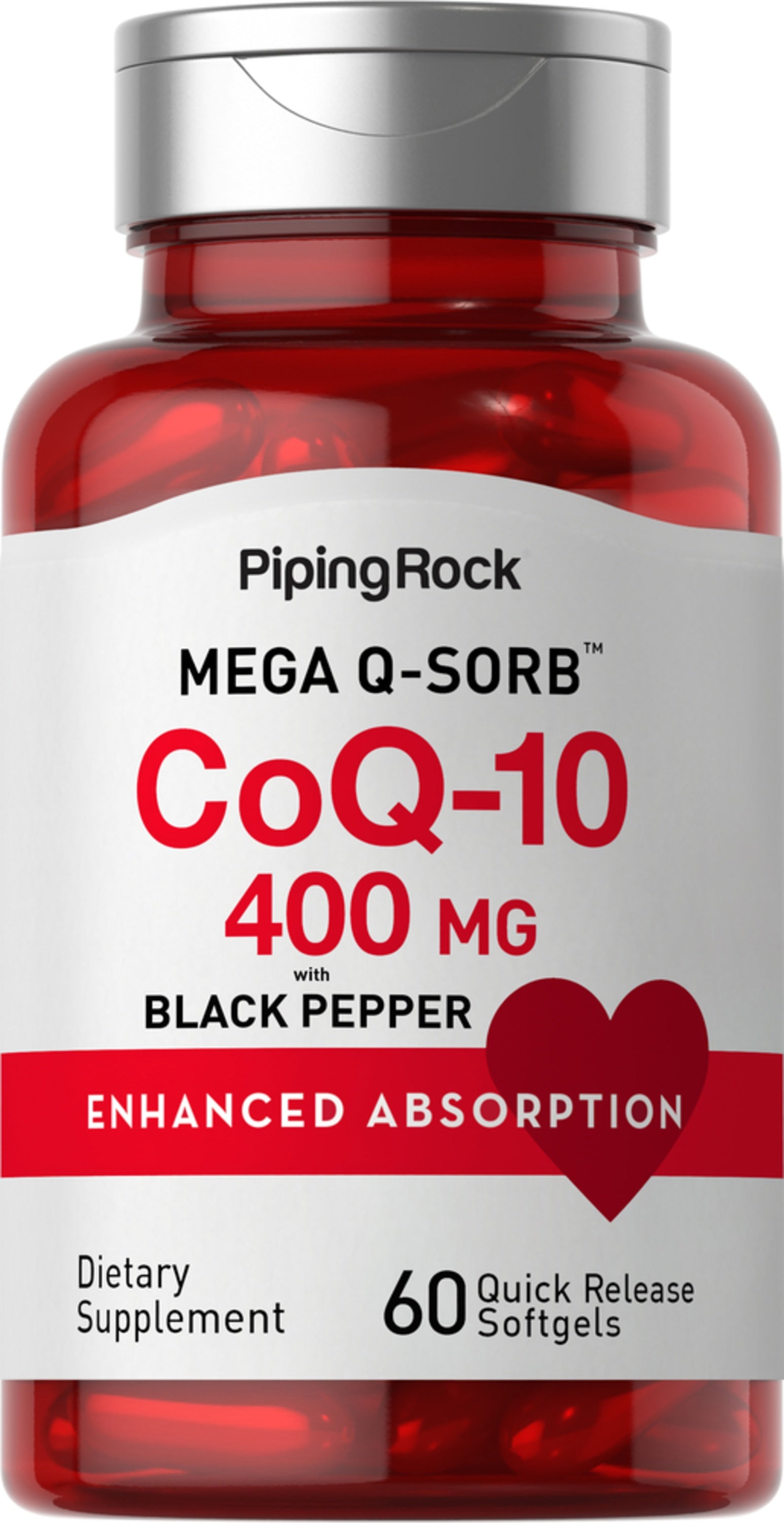 CoQ10, 400 mg, 60 Quick Release Softgels