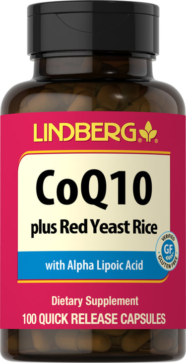 CoQ10 plus Red Yeast Rice, 100 Quick Release Capsules