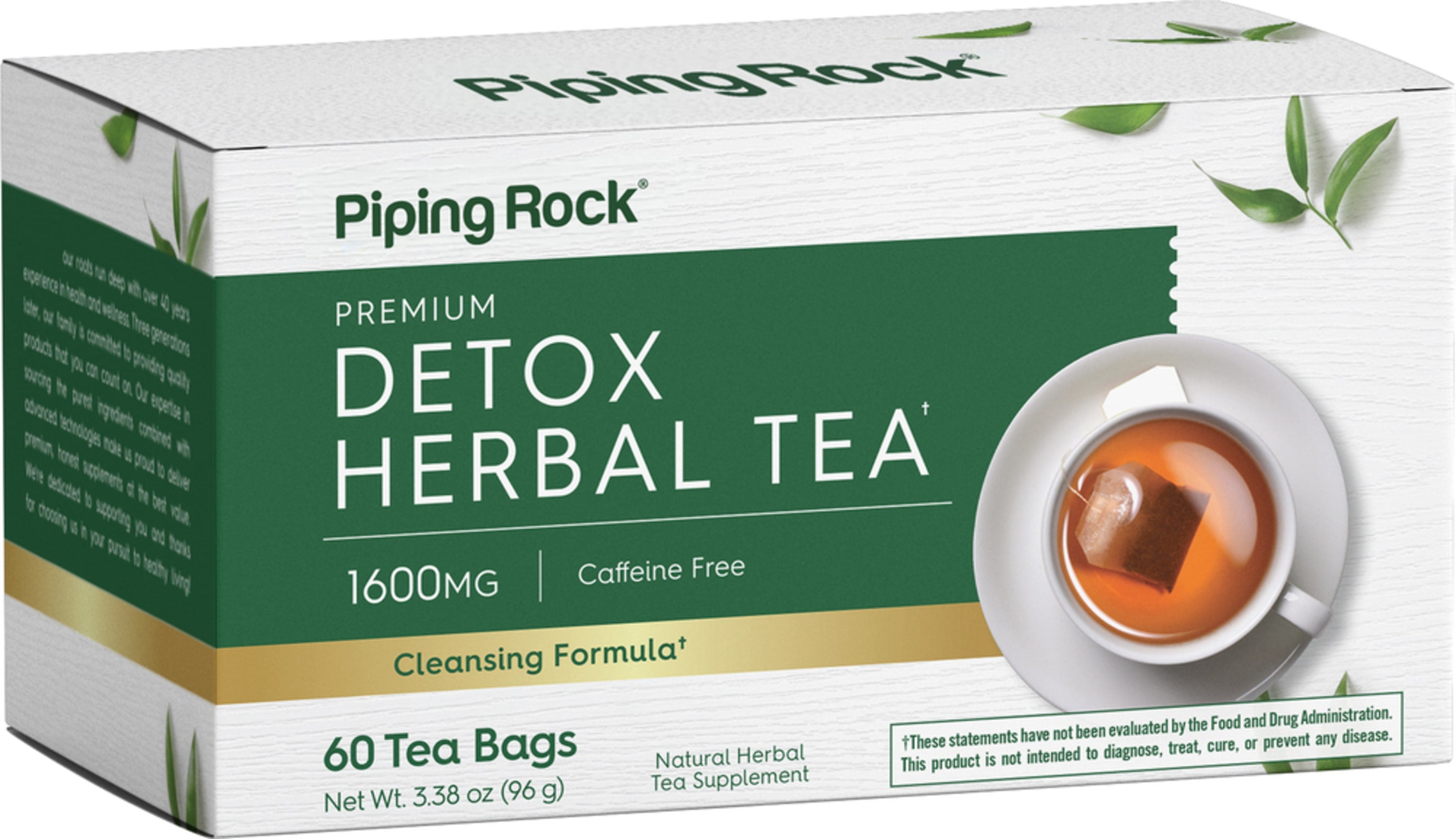 Detox Herbal Tea, 1600 mg, 60 Tea Bags