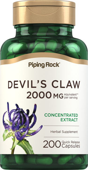 Devils Claw, 2,000 mg (per serving), 200 Quick Release Capsules