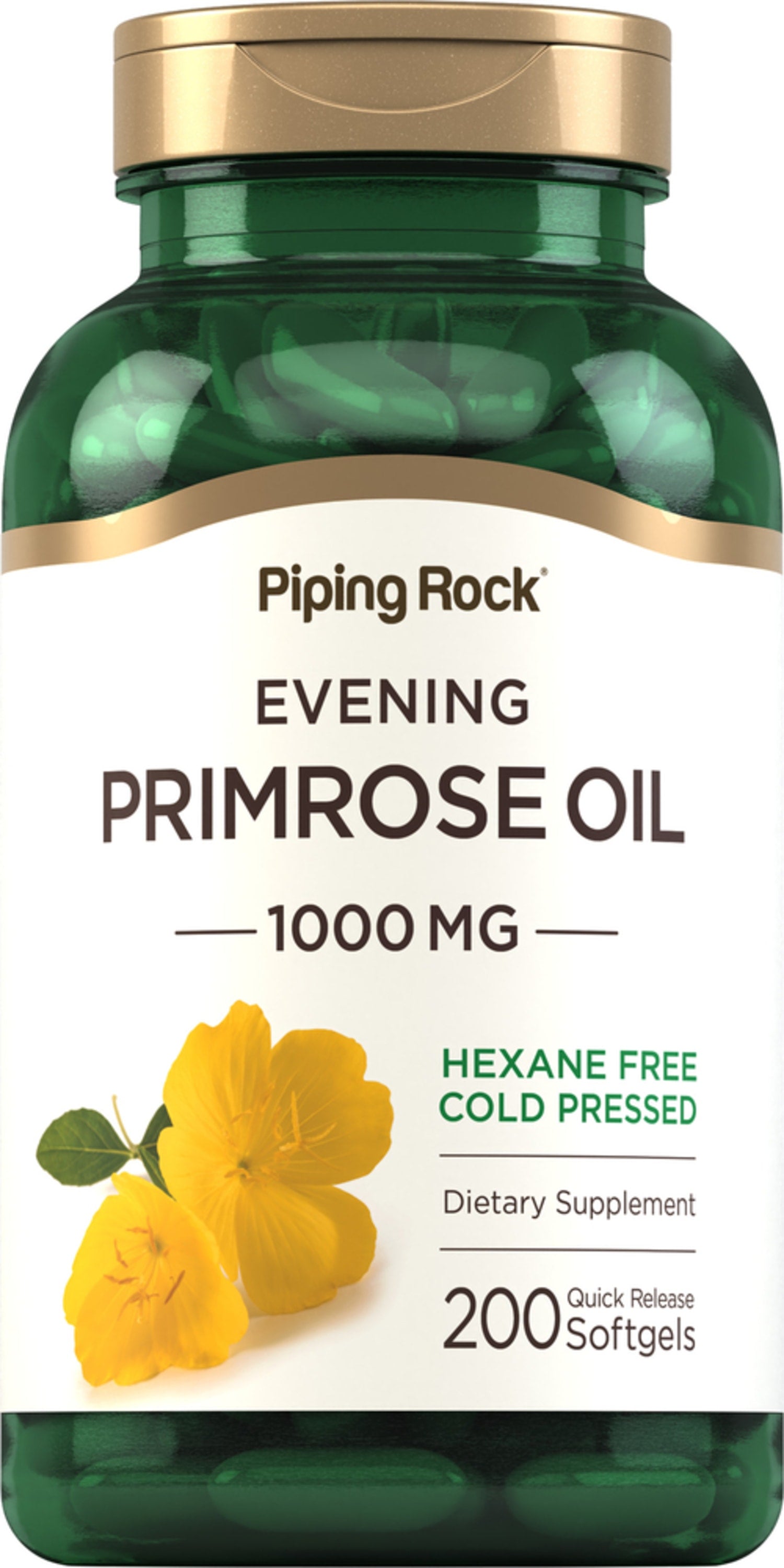 Evening Primrose Oil, 1000 mg, 200 Quick Release Softgels