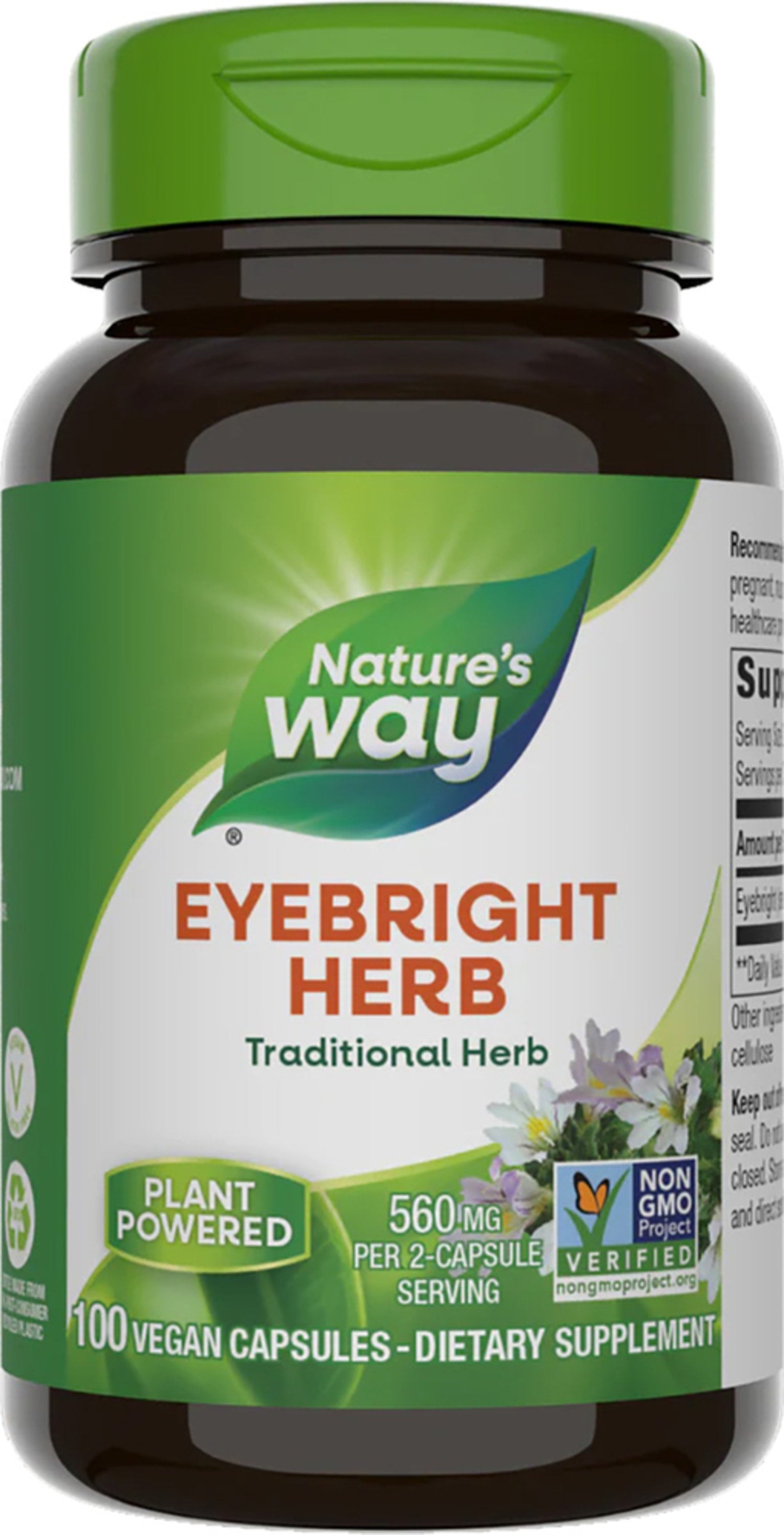 Eyebright, 560 mg (per serving), 100 Vegan Capsules