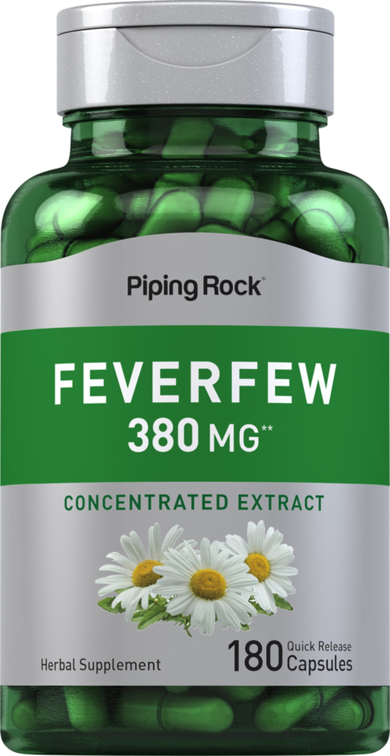 Feverfew, 380 mg, 180 Quick Release Capsules