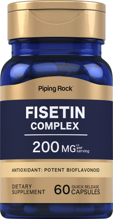 Fisetin Complex, 200 mg (per serving), 60 Quick Release Capsules