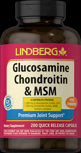 Glucosamine Chondroitin & MSM Plus Turmeric, 200 Quick Release Capsules