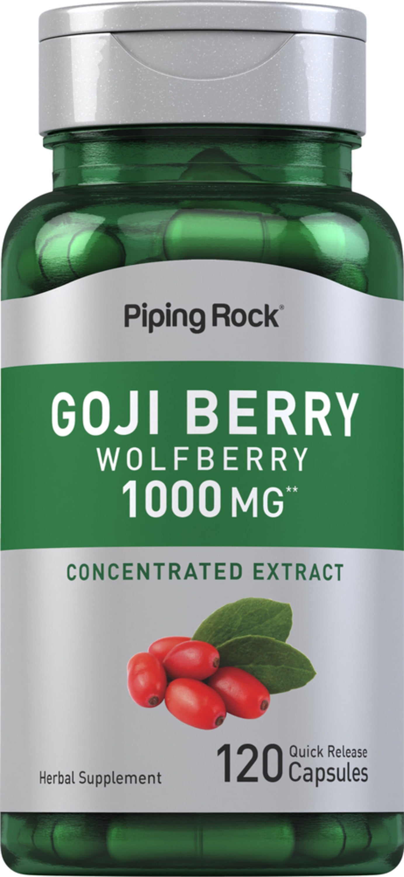 Goji Berry (Wolfberry), 1000 mg, 120 Quick Release Capsules