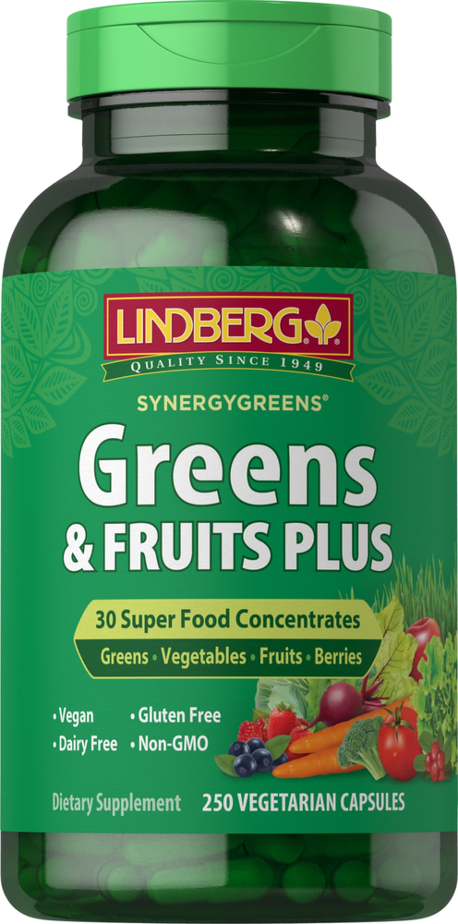 Greens & Fruits Plus Synergygreens ®, 250 Vegetarian Capsules