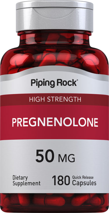 High Strength Pregnenolone, 50 mg, 180 Quick Release Capsules