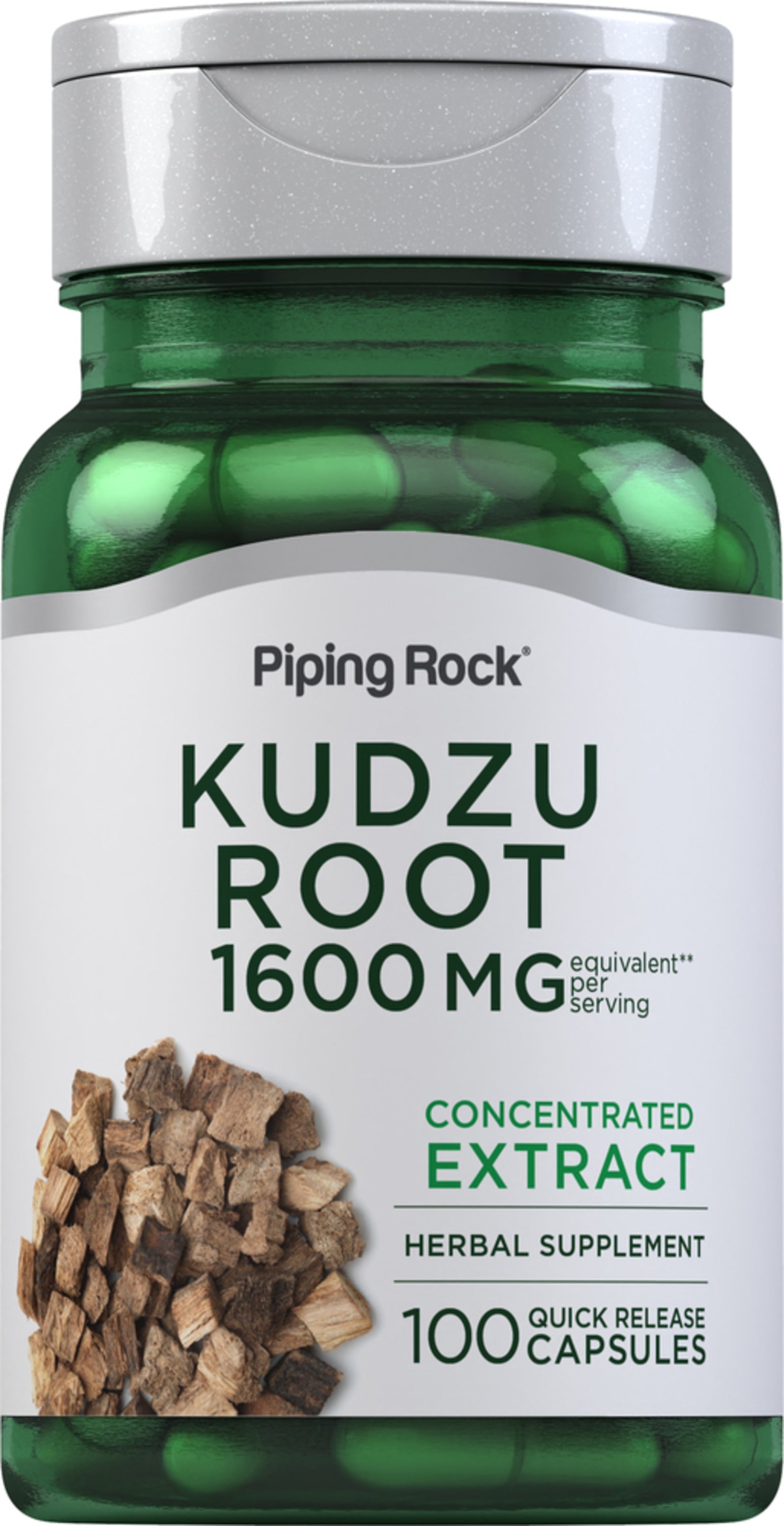 Kudzu Root, 1600 mg (per serving), 100 Quick Release Capsules