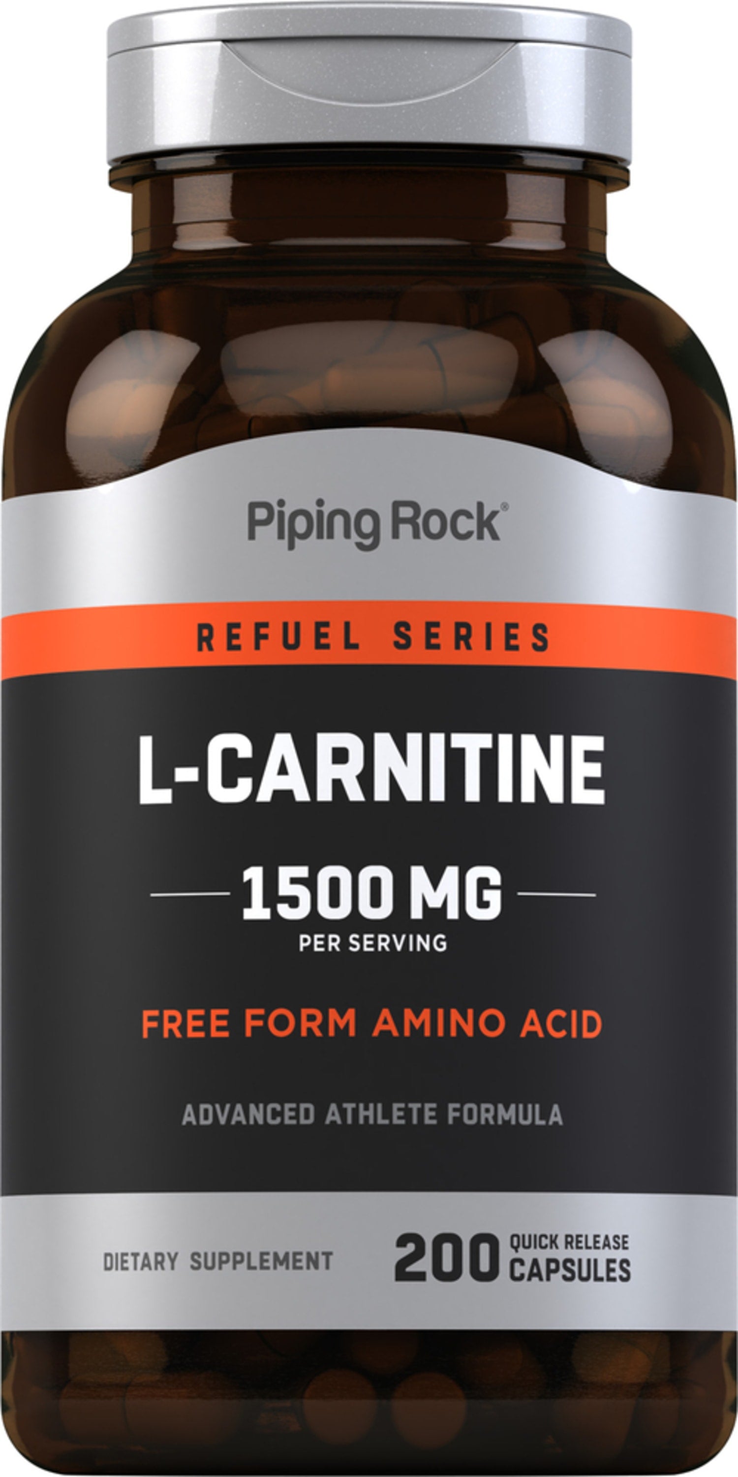 L-Carnitine, 1500 mg (per serving), 200 Quick Release Capsules