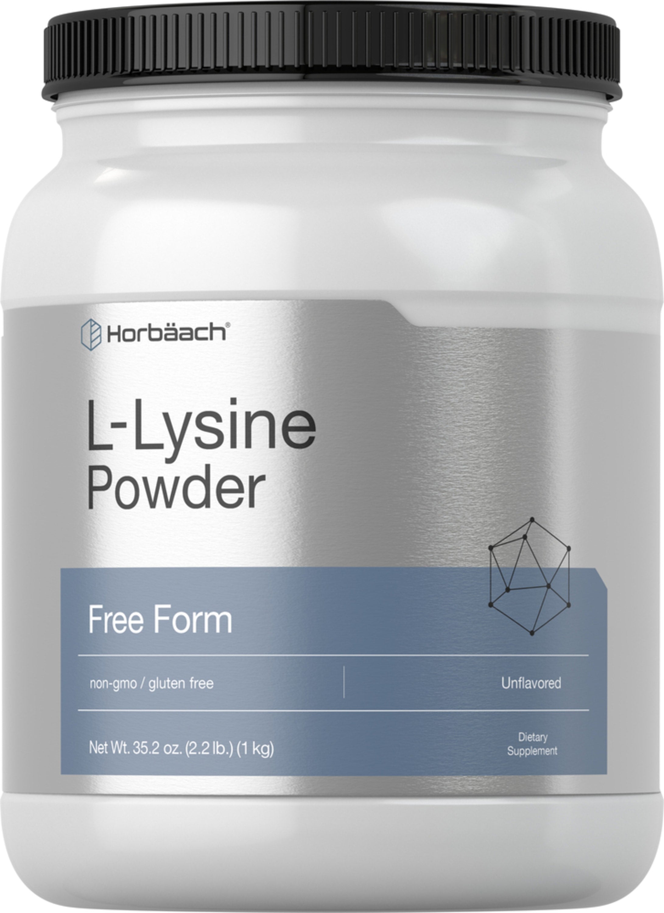 L-Lysine Powder, 32.2 oz (2.2 lb) Bottle