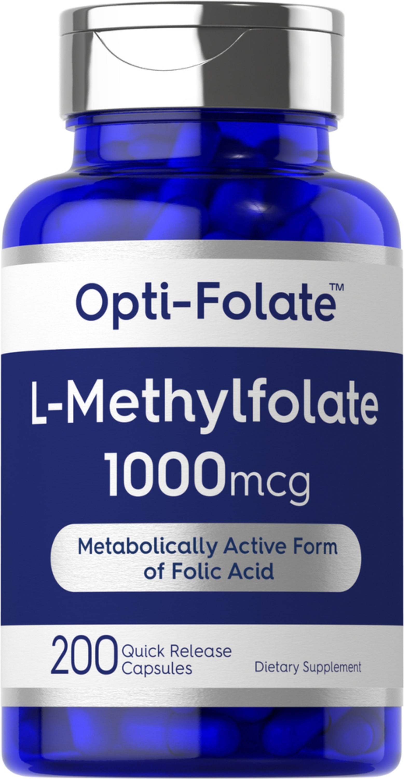 L-Methylfolate, 1000 mcg, 200 Quick Release Capsules