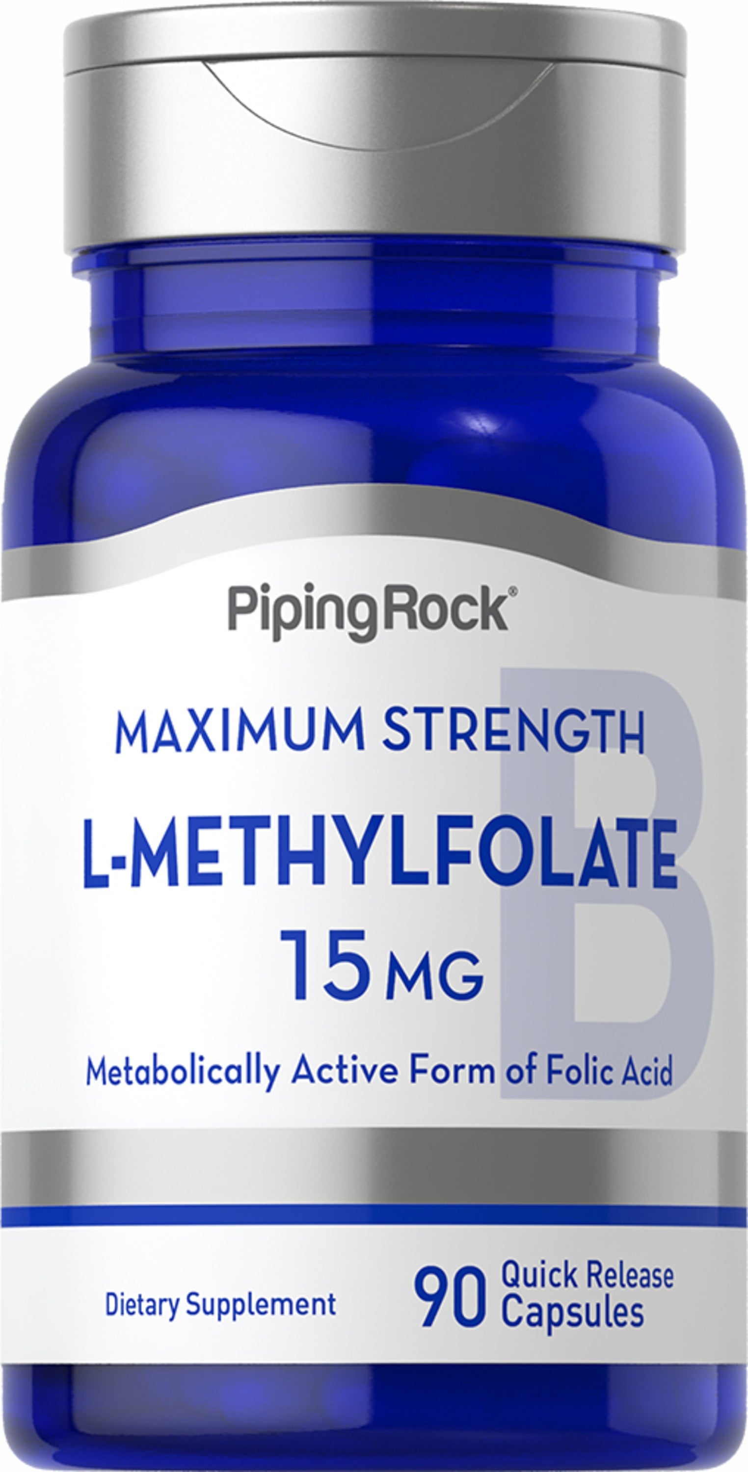 L-Methylfolate, 15 mg, 90 Quick Release Capsules