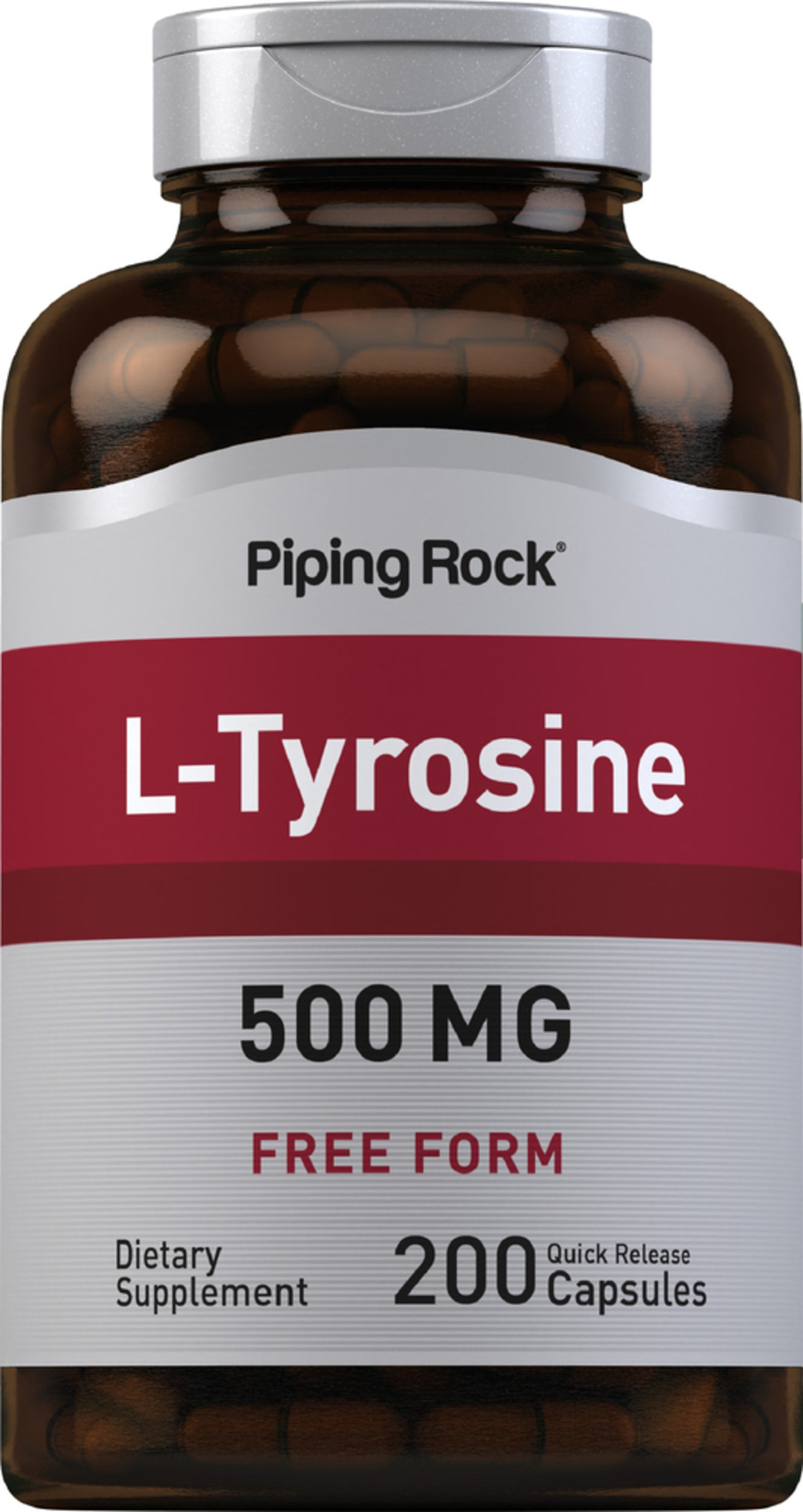 L-Tyrosine, 500 mg, 200 Quick Release Capsules