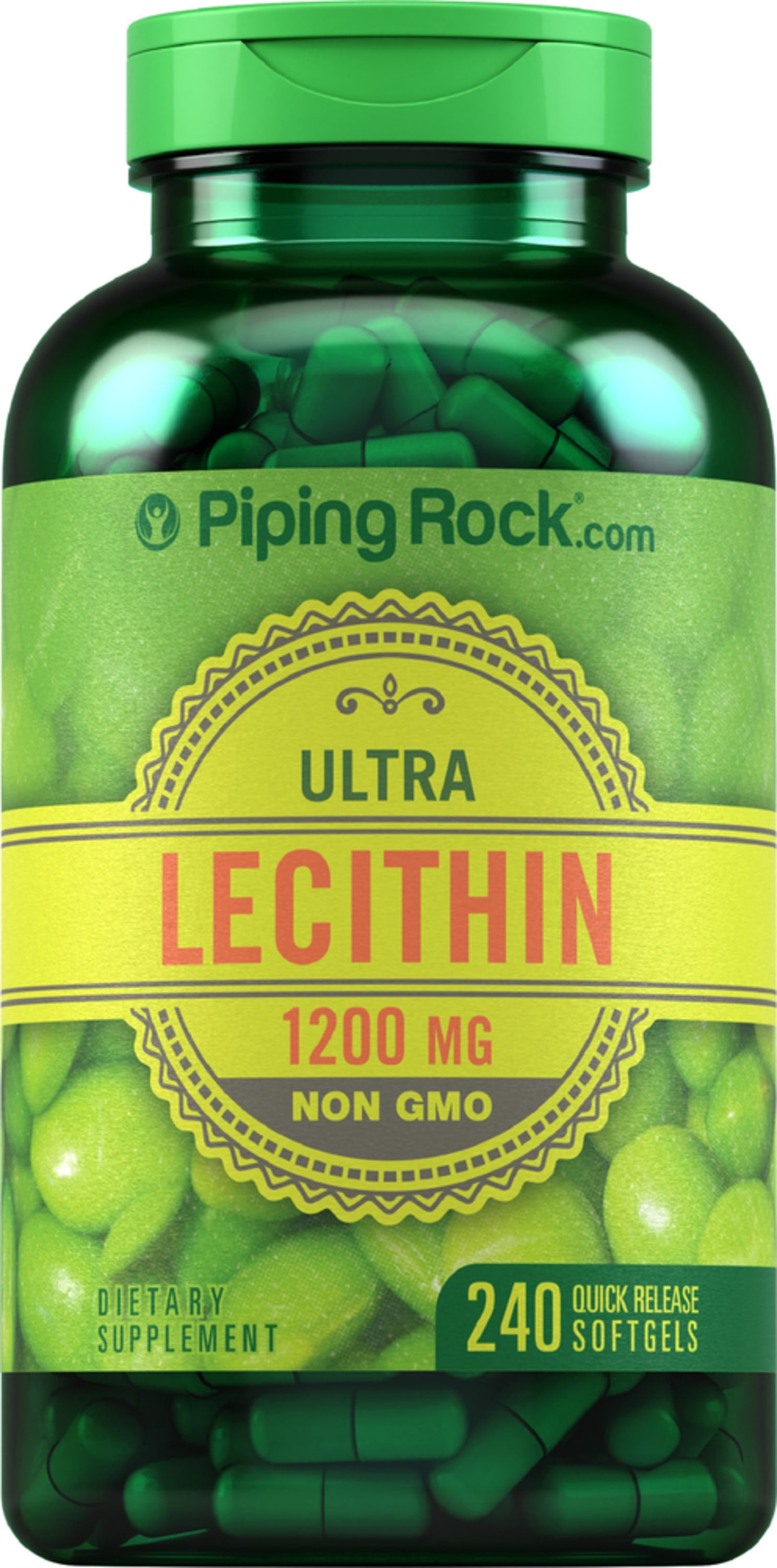 Lecithin - NON GMO, 1200 mg, 240 Quick Release Softgels