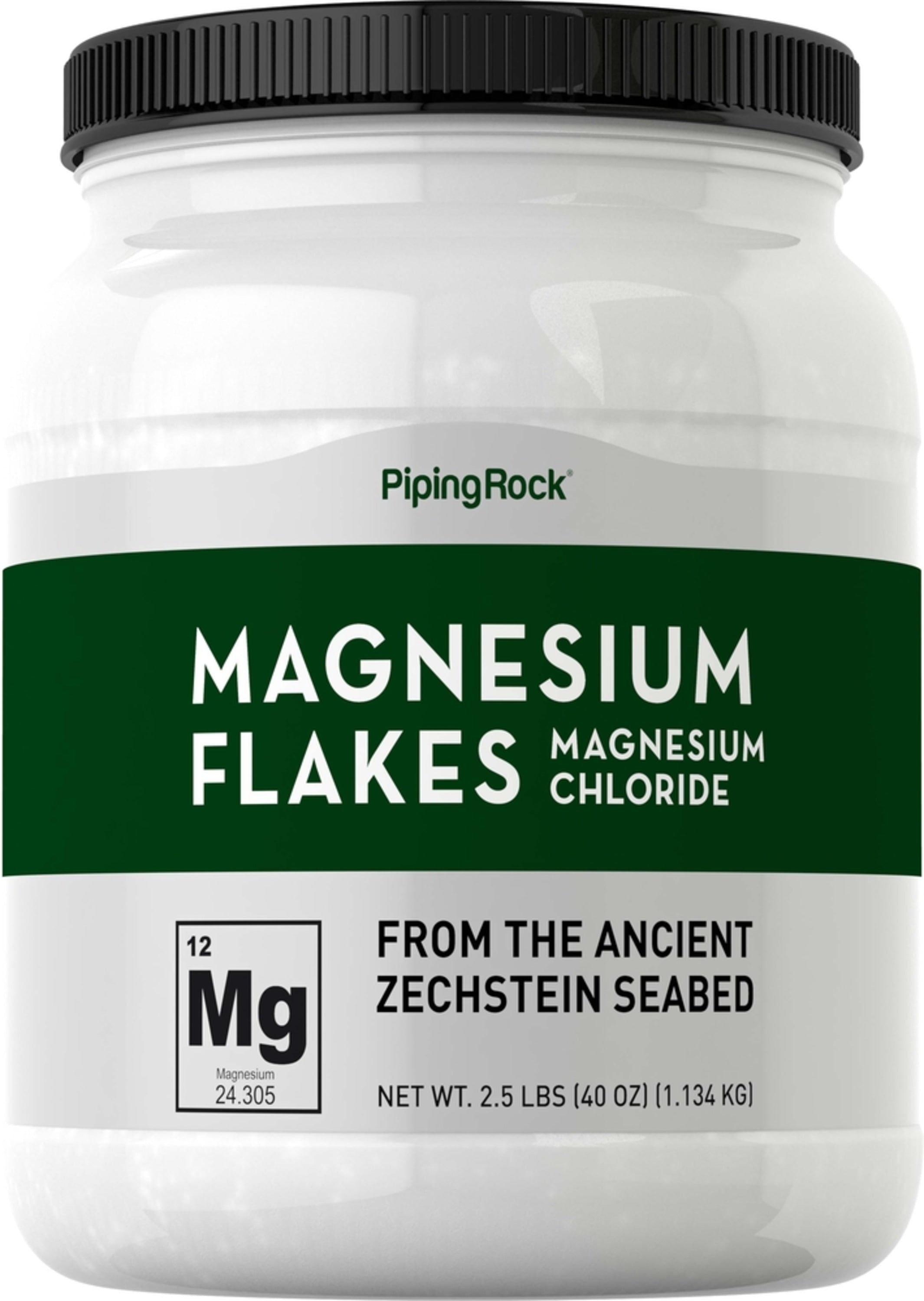 Magnesium Chloride Flakes from the Ancient Zechstein Sea, 2.5 lbs (40 oz) Bottle