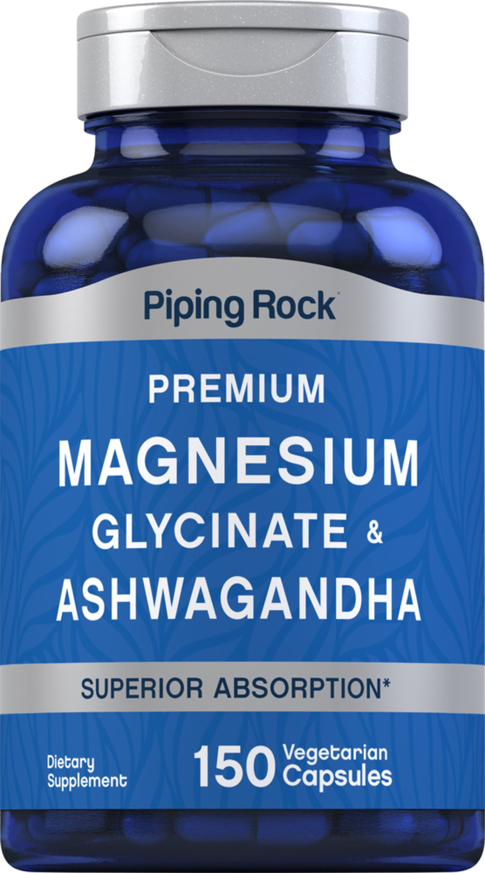 Magnesium Glycinate + Ashwagandha, 150 Vegetarian Capsules