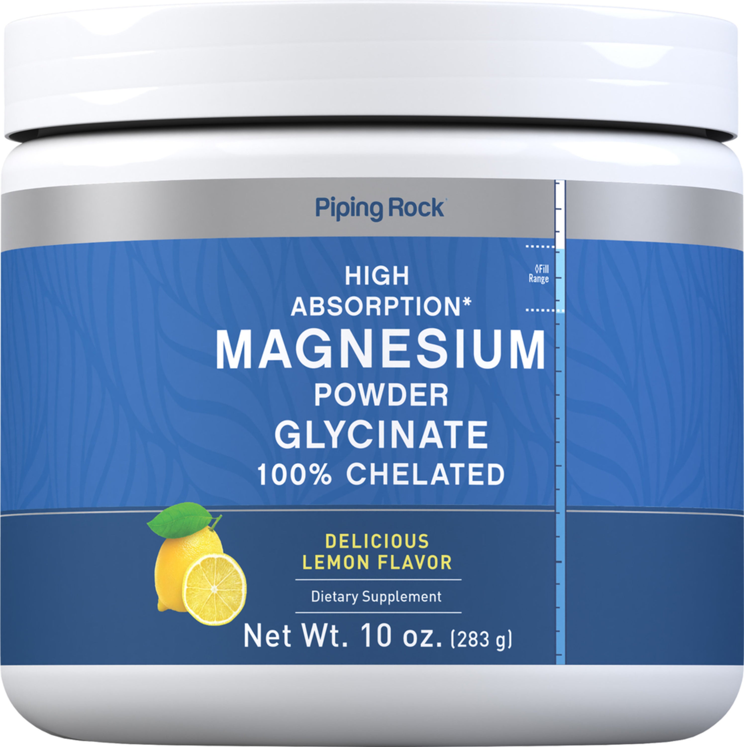 Magnesium Glycinate Powder (Lemon), 10 oz (283 g) Bottle