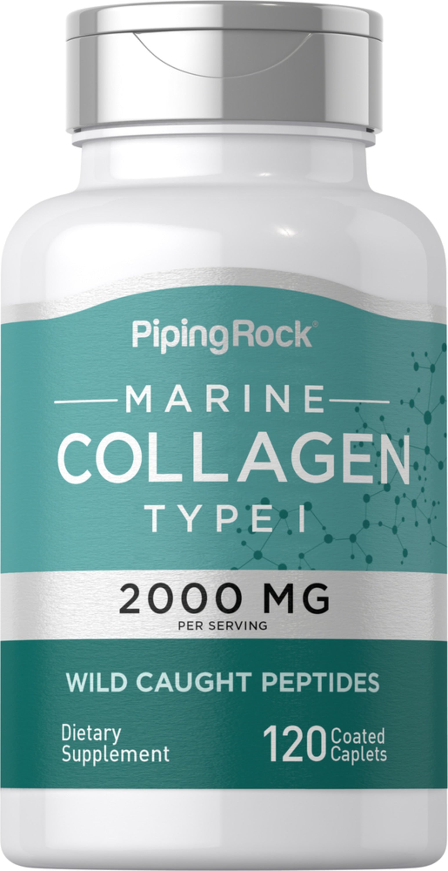 Marine Collagen Type 1, 2000 mg (per serving), 120 Coated Caplets