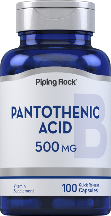 Pantothenic Acid, 500 mg, 100 Quick Release Capsules