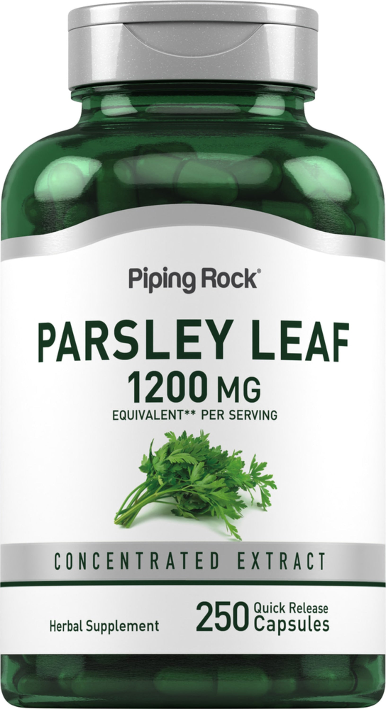 Parsley Leaf, 1200 mg (per serving), 250 Quick Release Capsules