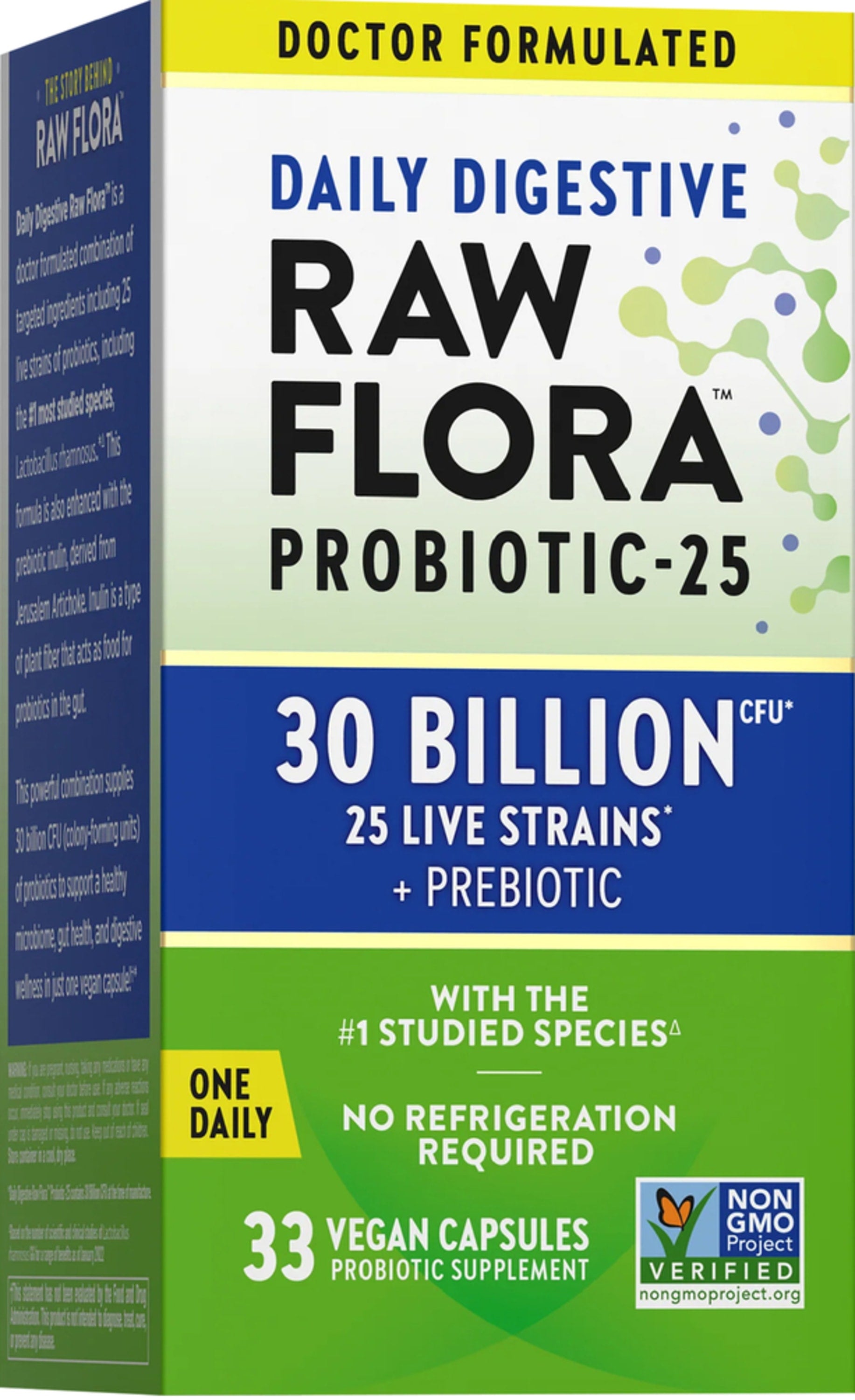 Probiotic-25 30 Billion plus Prebiotic, 33 Vegan Capsules