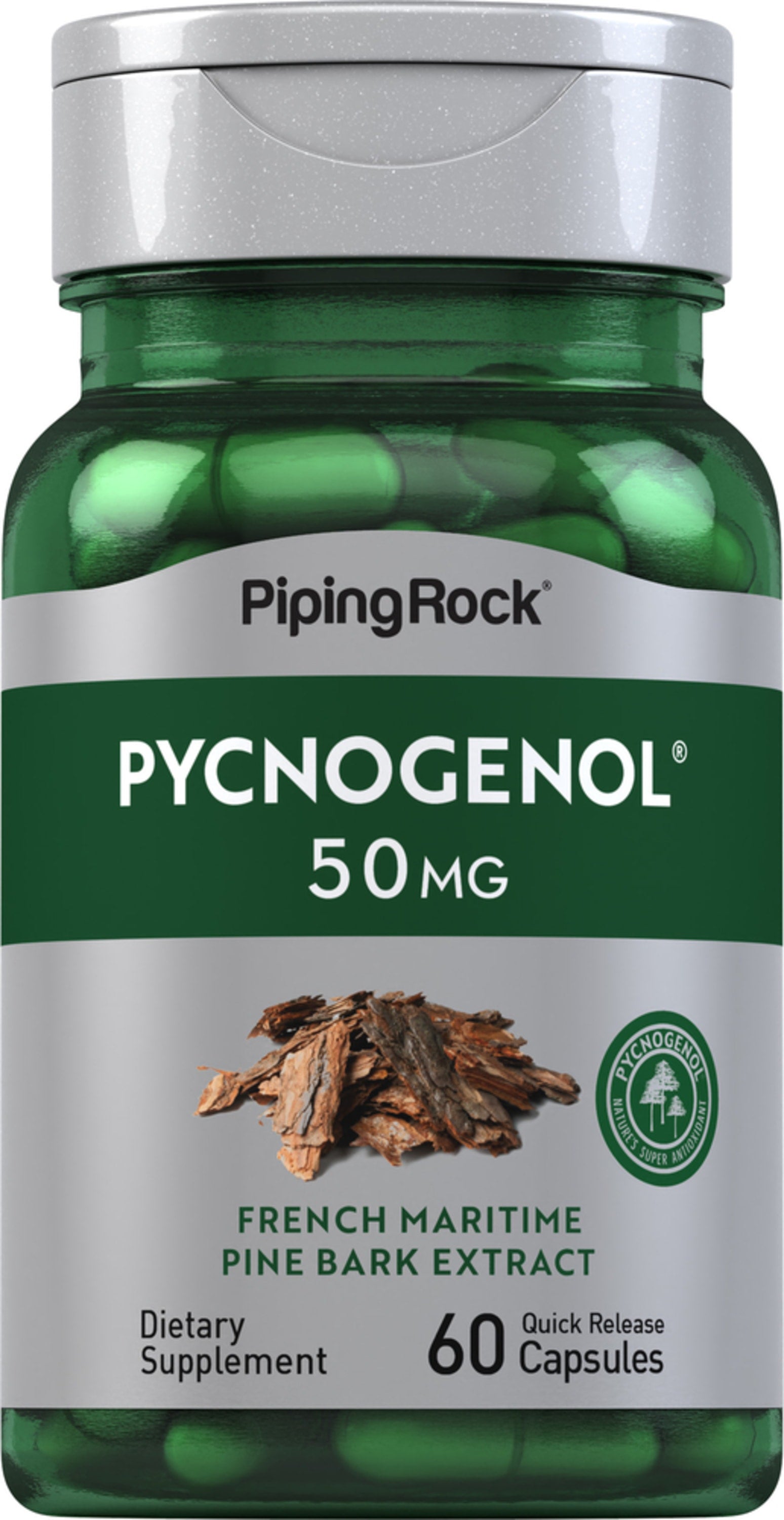 Pycnogenol, 50 mg, 60 Quick Release Capsules