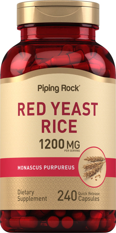 Red Yeast Rice, 1200 mg (per serving), 240 Quick Release Capsules