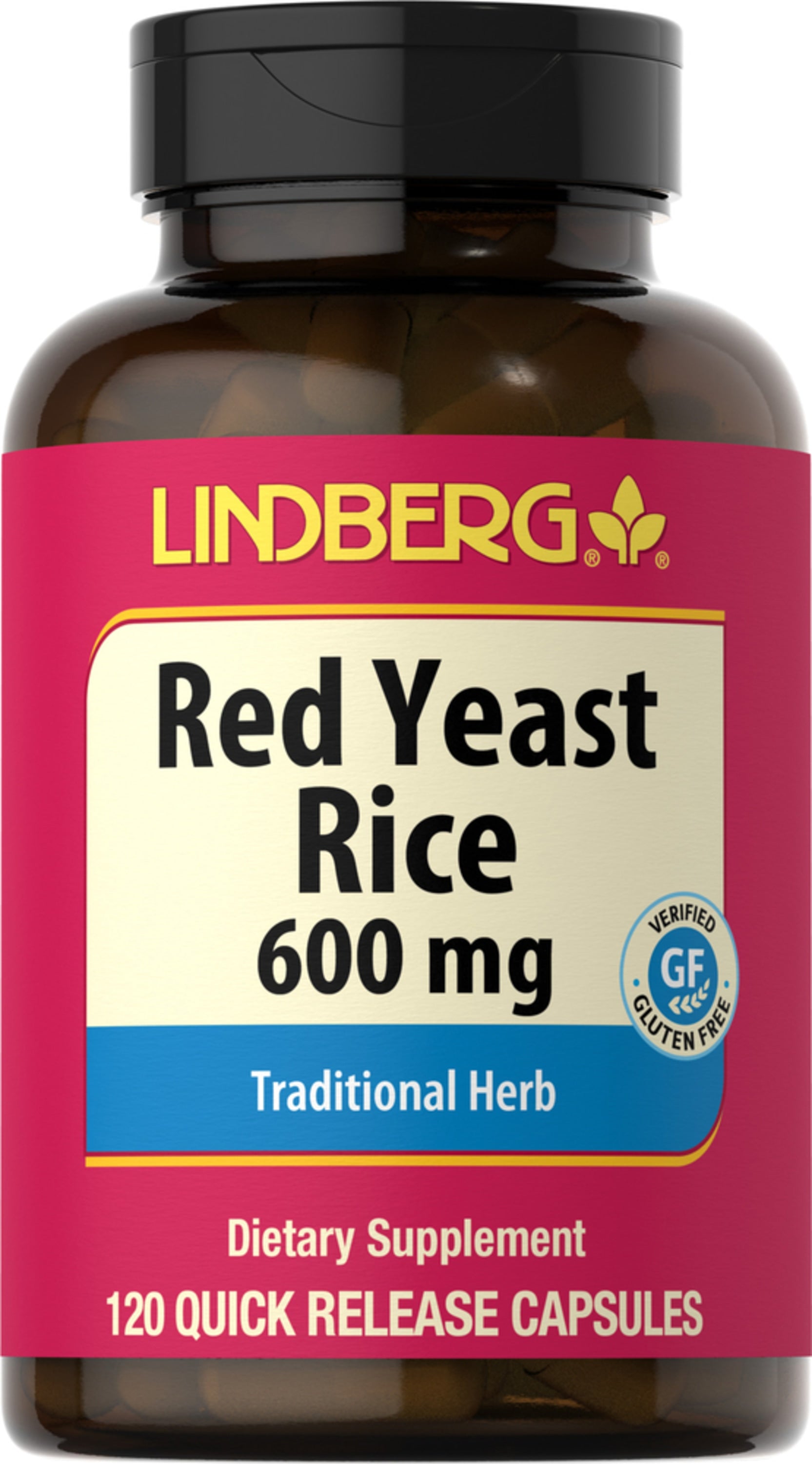 Red Yeast Rice, 600 mg, 120 Quick Release Capsules