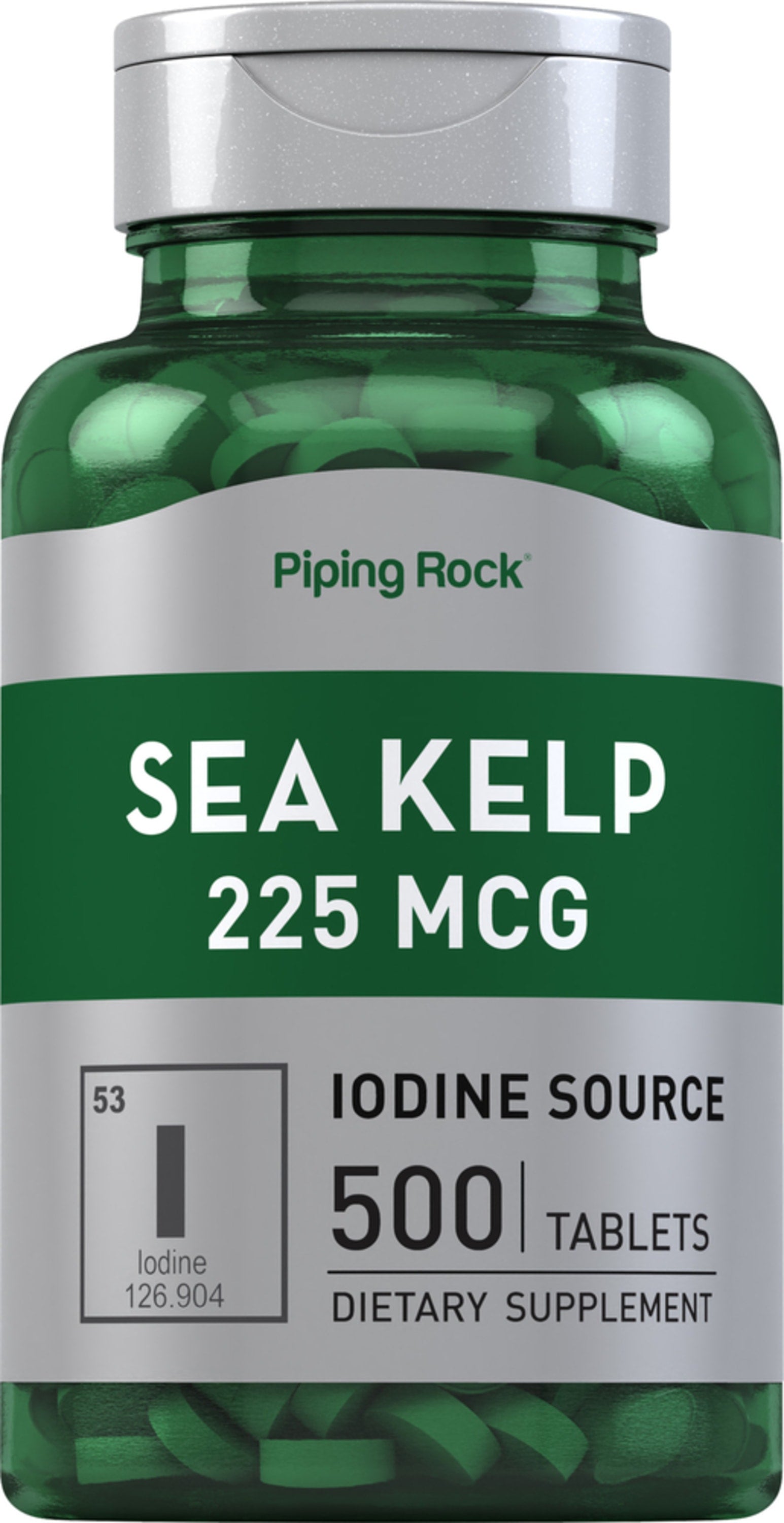 Sea Kelp (Iodine Source), 225 mcg, 500 Tablets