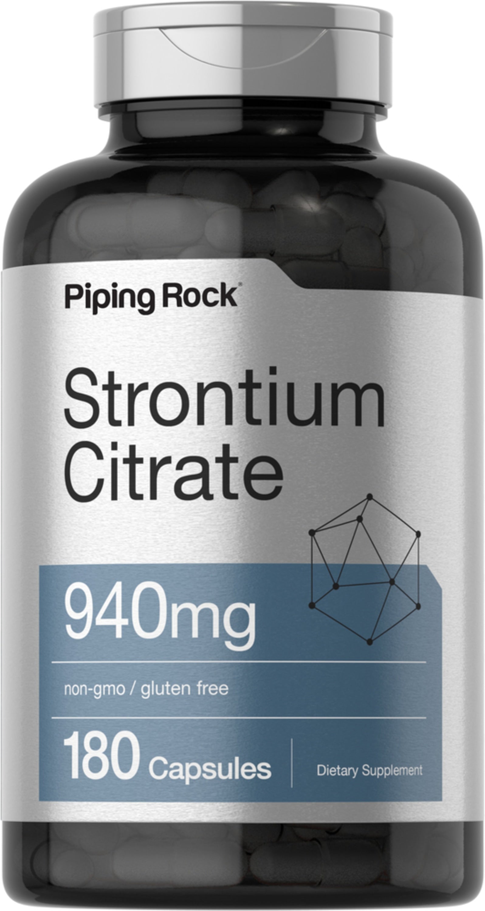 Strontium Citrate, 940 mg, 180 Capsules
