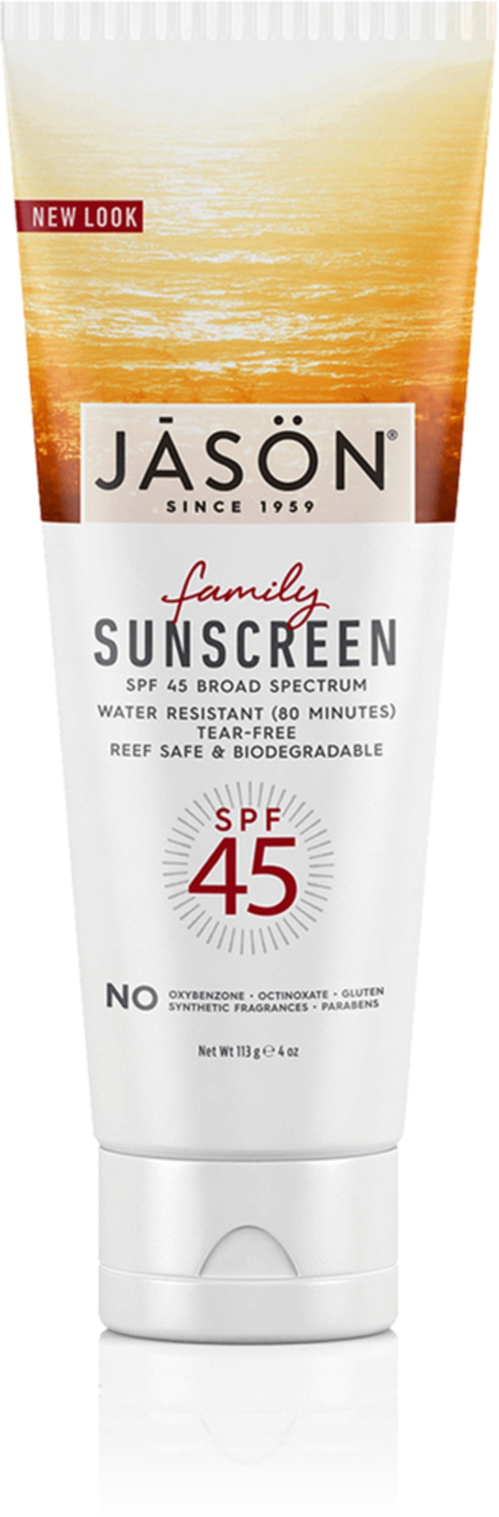 Sunscreen SPF 45 - Family, 4 oz (113 g) Tube