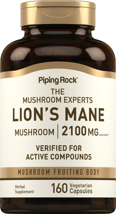 Super Lion's Mane Mushroom, 2100 mg, 160 Vegetarian Capsules