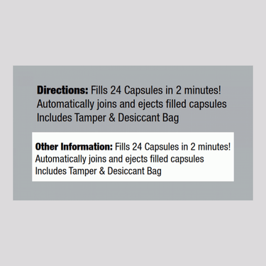 The Capsule Machine Size 00, 1 Unit